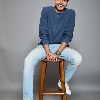 Blue T Smiling Action